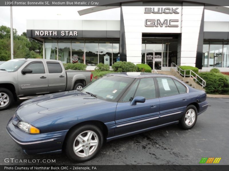 Medium Blue Metallic / Gray 1996 Pontiac Bonneville SE