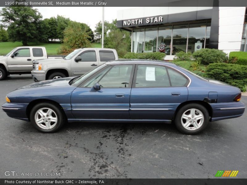 Medium Blue Metallic / Gray 1996 Pontiac Bonneville SE
