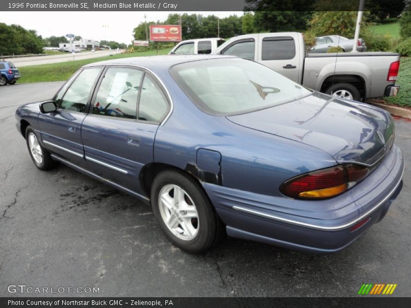 Medium Blue Metallic / Gray 1996 Pontiac Bonneville SE