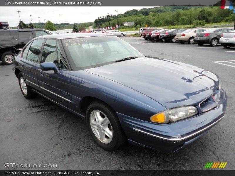 Medium Blue Metallic / Gray 1996 Pontiac Bonneville SE