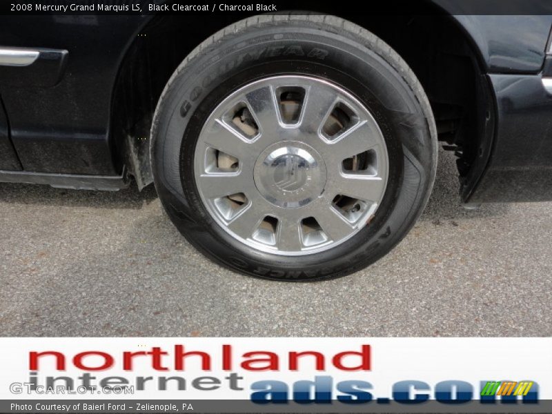 Black Clearcoat / Charcoal Black 2008 Mercury Grand Marquis LS