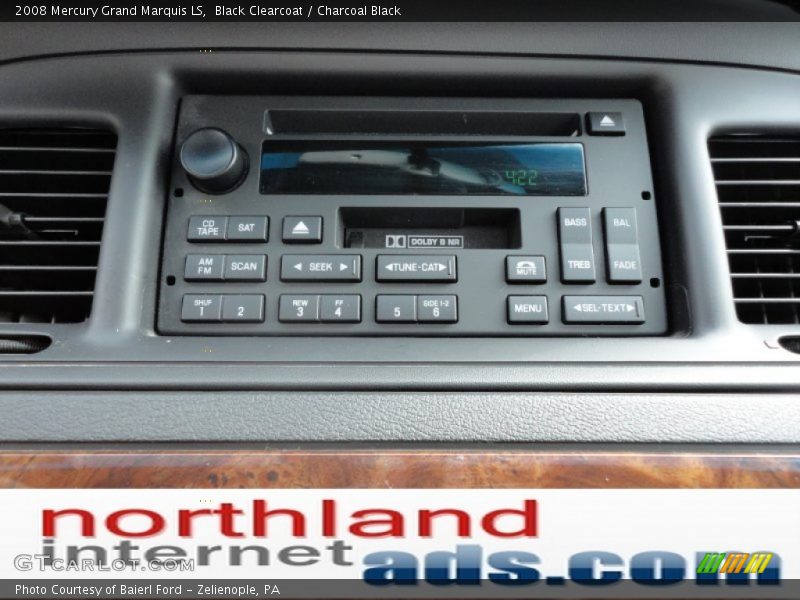 Black Clearcoat / Charcoal Black 2008 Mercury Grand Marquis LS