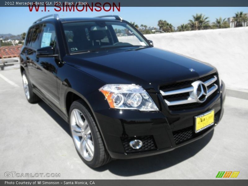 Black / Black 2012 Mercedes-Benz GLK 350