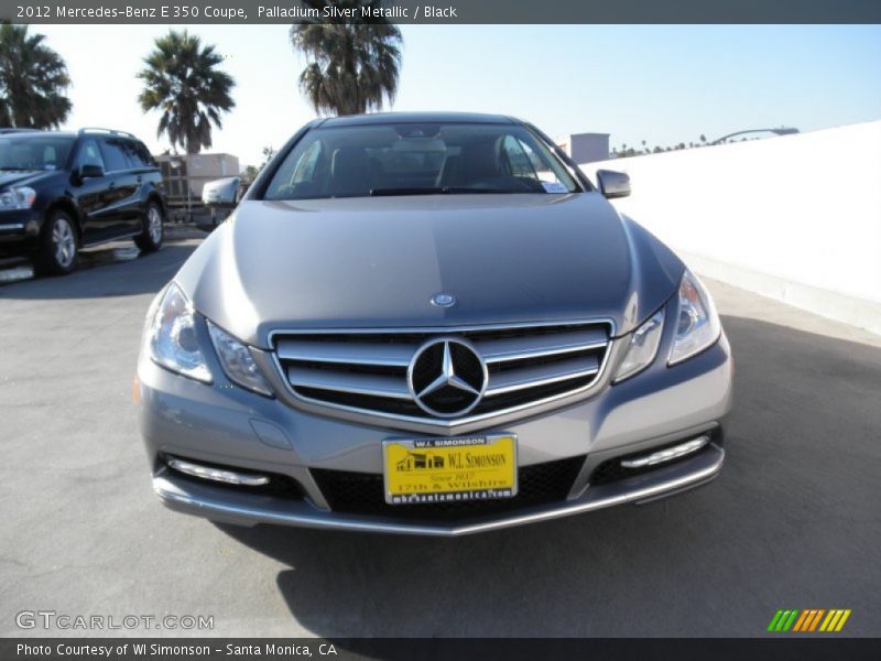 Palladium Silver Metallic / Black 2012 Mercedes-Benz E 350 Coupe