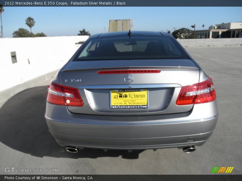 Palladium Silver Metallic / Black 2012 Mercedes-Benz E 350 Coupe
