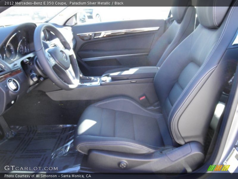 Palladium Silver Metallic / Black 2012 Mercedes-Benz E 350 Coupe