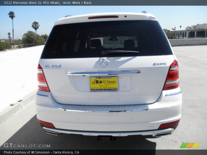 Arctic White / Black 2012 Mercedes-Benz GL 450 4Matic