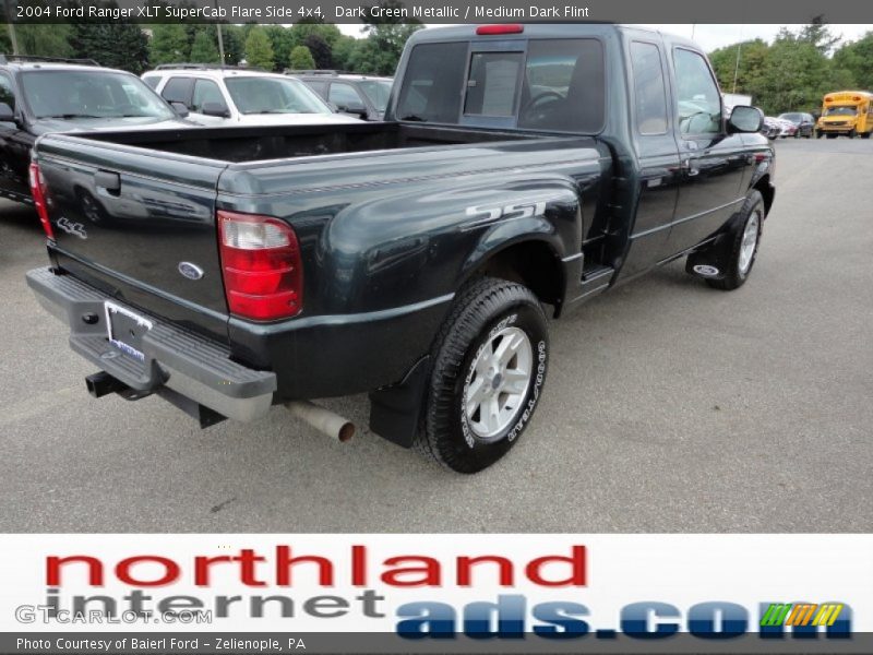 Dark Green Metallic / Medium Dark Flint 2004 Ford Ranger XLT SuperCab Flare Side 4x4