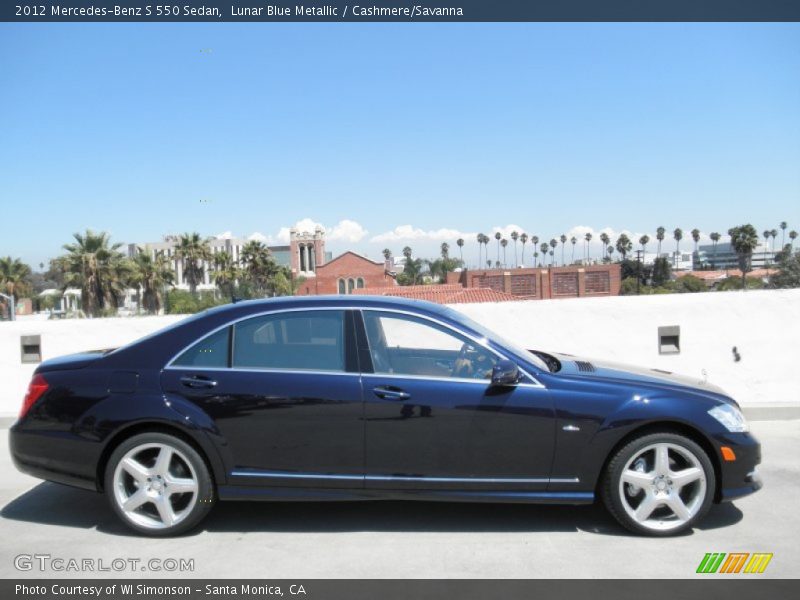  2012 S 550 Sedan Lunar Blue Metallic