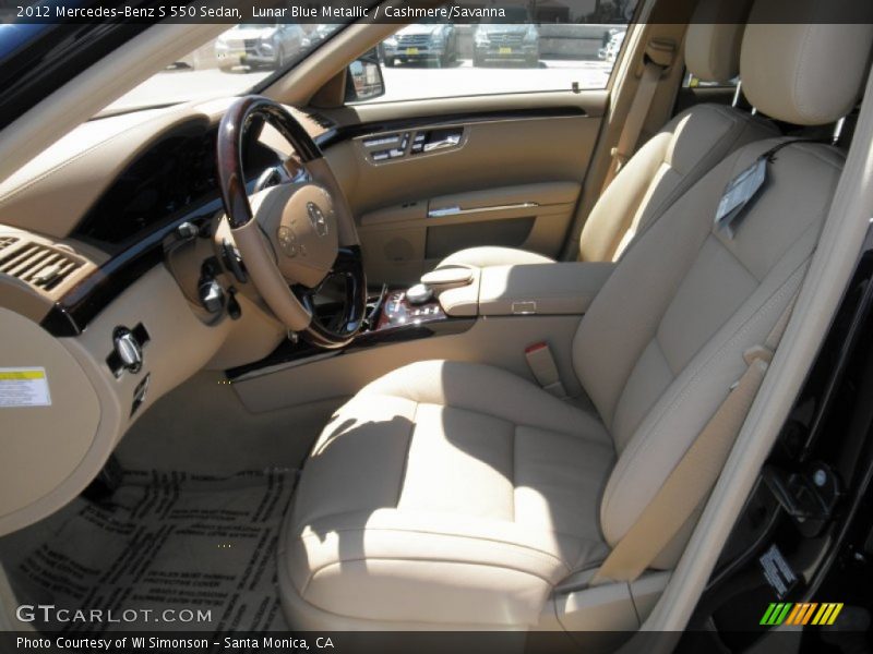  2012 S 550 Sedan Cashmere/Savanna Interior