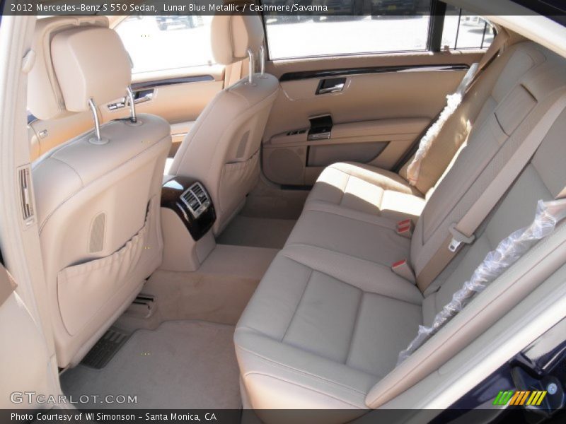  2012 S 550 Sedan Cashmere/Savanna Interior