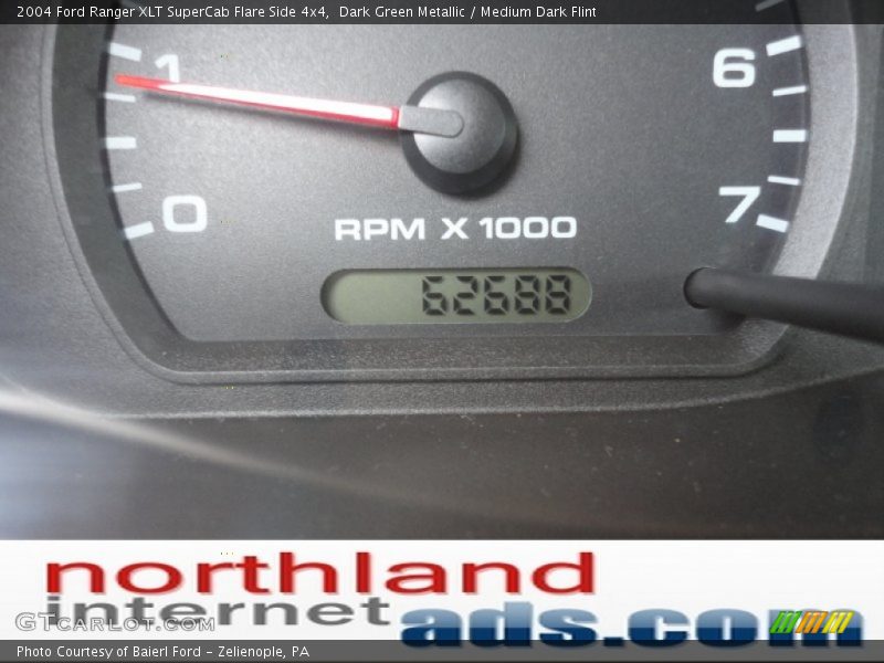 Dark Green Metallic / Medium Dark Flint 2004 Ford Ranger XLT SuperCab Flare Side 4x4