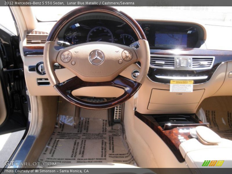 Dashboard of 2012 S 550 Sedan