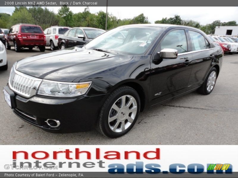 Black / Dark Charcoal 2008 Lincoln MKZ AWD Sedan