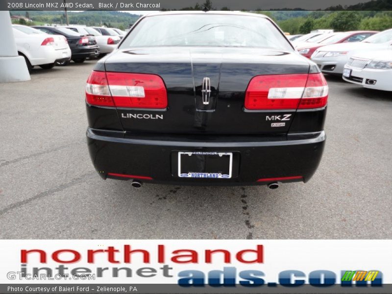 Black / Dark Charcoal 2008 Lincoln MKZ AWD Sedan