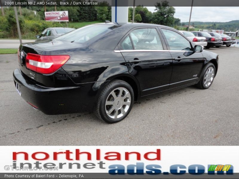 Black / Dark Charcoal 2008 Lincoln MKZ AWD Sedan