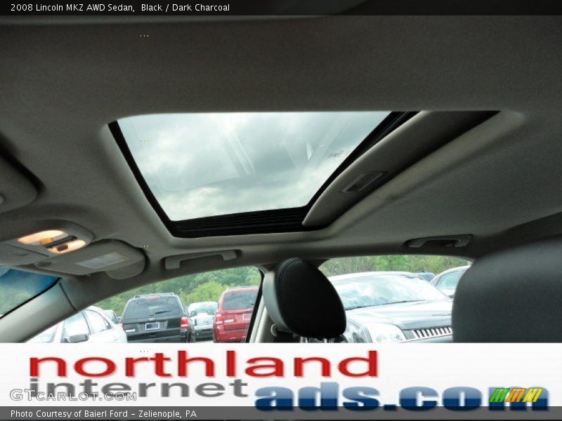 Black / Dark Charcoal 2008 Lincoln MKZ AWD Sedan