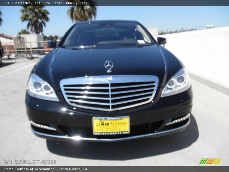 Black / Black 2012 Mercedes-Benz S 550 Sedan