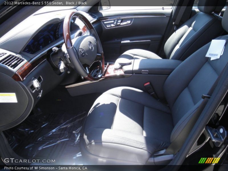Black / Black 2012 Mercedes-Benz S 550 Sedan
