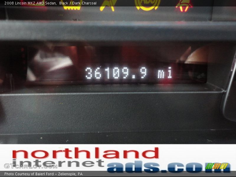 Black / Dark Charcoal 2008 Lincoln MKZ AWD Sedan