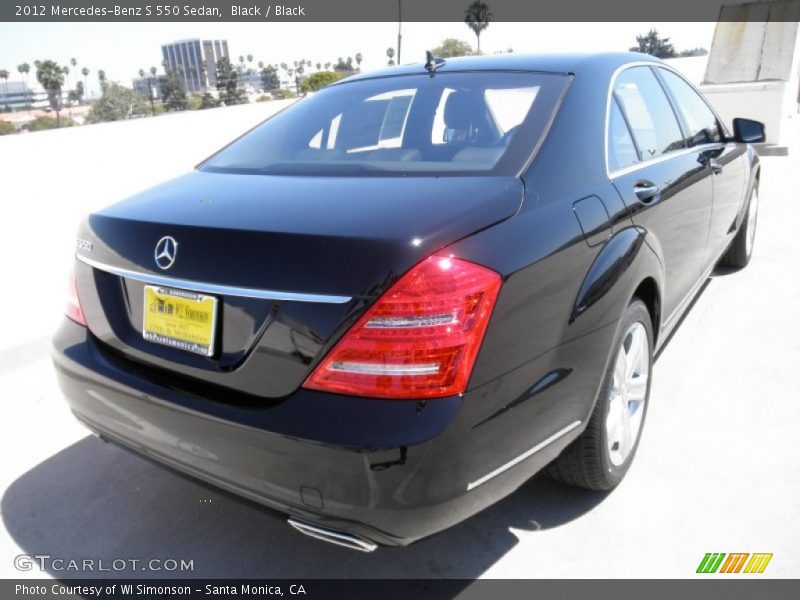 Black / Black 2012 Mercedes-Benz S 550 Sedan