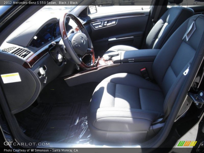 Black / Black 2012 Mercedes-Benz S 550 Sedan