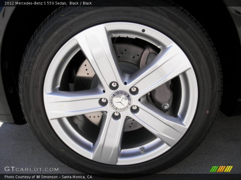 Black / Black 2012 Mercedes-Benz S 550 Sedan