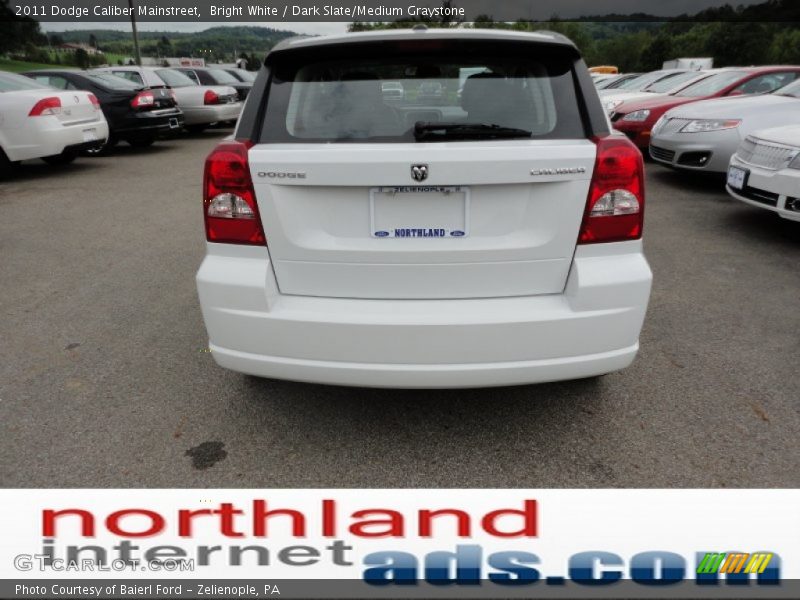 Bright White / Dark Slate/Medium Graystone 2011 Dodge Caliber Mainstreet