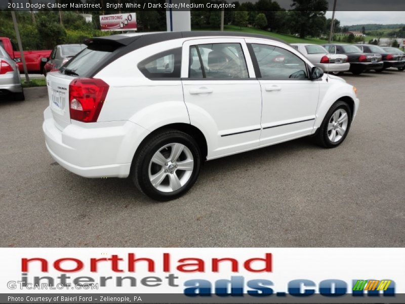 Bright White / Dark Slate/Medium Graystone 2011 Dodge Caliber Mainstreet