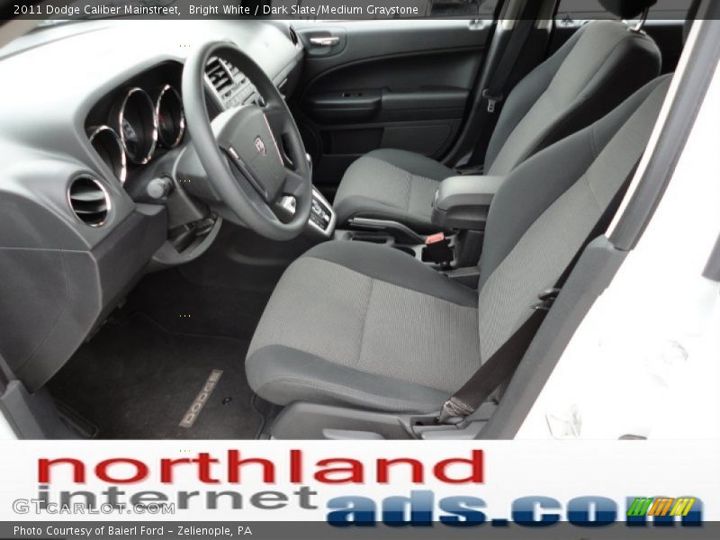 Bright White / Dark Slate/Medium Graystone 2011 Dodge Caliber Mainstreet