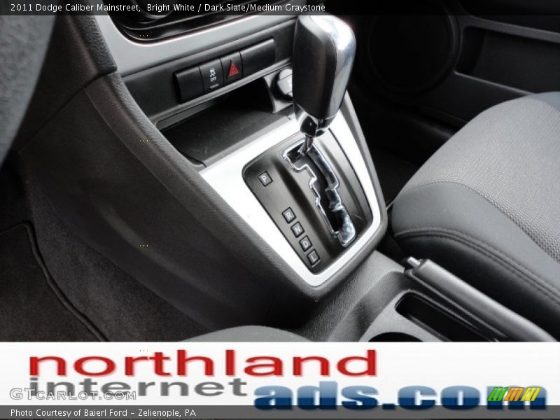 Bright White / Dark Slate/Medium Graystone 2011 Dodge Caliber Mainstreet