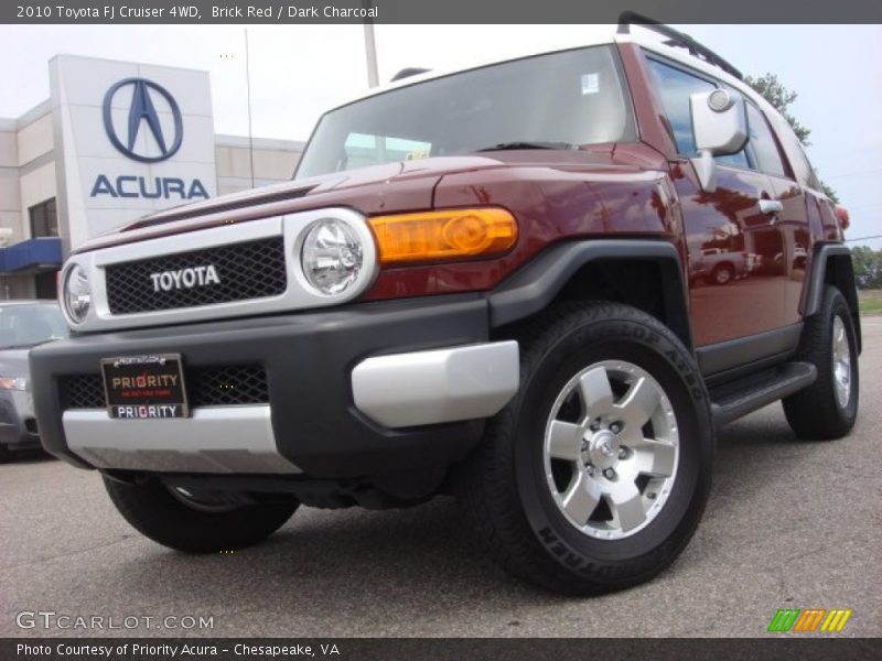 Brick Red / Dark Charcoal 2010 Toyota FJ Cruiser 4WD