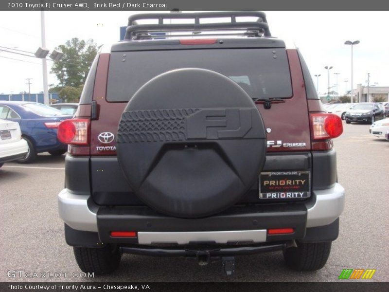 Brick Red / Dark Charcoal 2010 Toyota FJ Cruiser 4WD