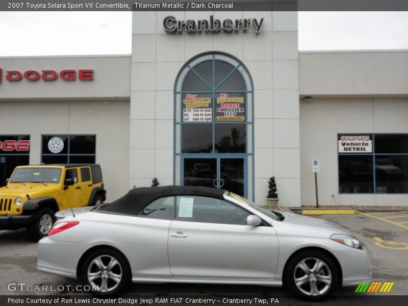 Titanium Metallic / Dark Charcoal 2007 Toyota Solara Sport V6 Convertible