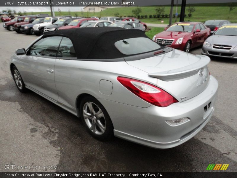 Titanium Metallic / Dark Charcoal 2007 Toyota Solara Sport V6 Convertible