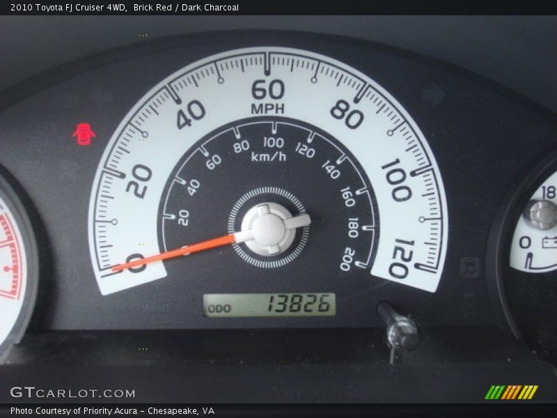 Brick Red / Dark Charcoal 2010 Toyota FJ Cruiser 4WD