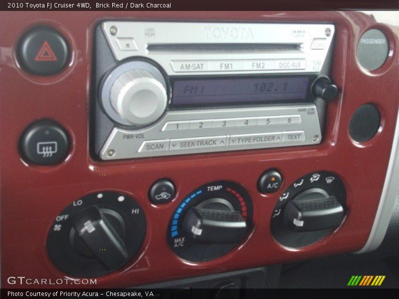 Brick Red / Dark Charcoal 2010 Toyota FJ Cruiser 4WD