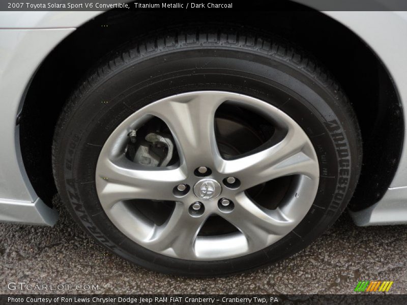 Titanium Metallic / Dark Charcoal 2007 Toyota Solara Sport V6 Convertible