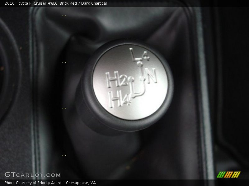 Brick Red / Dark Charcoal 2010 Toyota FJ Cruiser 4WD