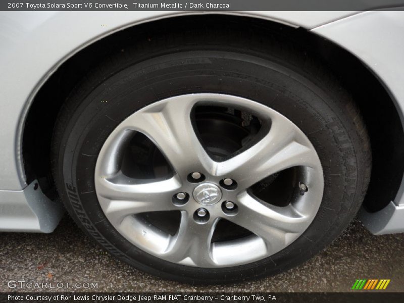 Titanium Metallic / Dark Charcoal 2007 Toyota Solara Sport V6 Convertible