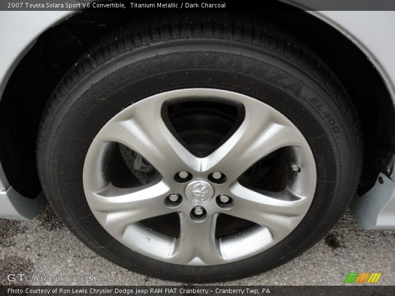 Titanium Metallic / Dark Charcoal 2007 Toyota Solara Sport V6 Convertible