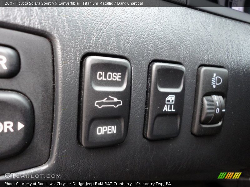 Titanium Metallic / Dark Charcoal 2007 Toyota Solara Sport V6 Convertible
