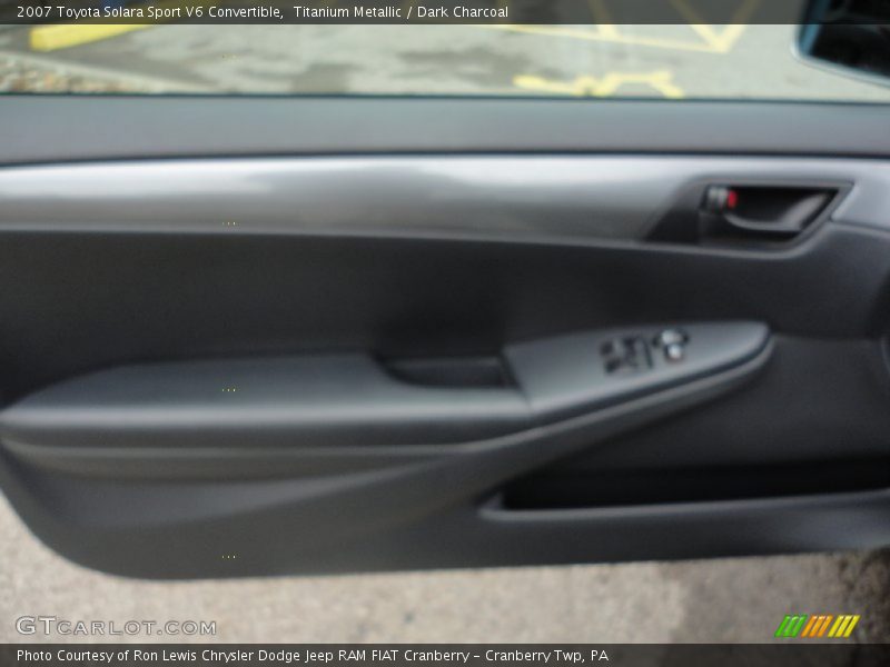 Titanium Metallic / Dark Charcoal 2007 Toyota Solara Sport V6 Convertible