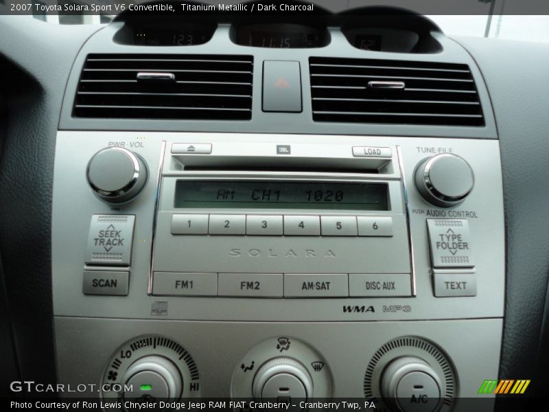 Titanium Metallic / Dark Charcoal 2007 Toyota Solara Sport V6 Convertible