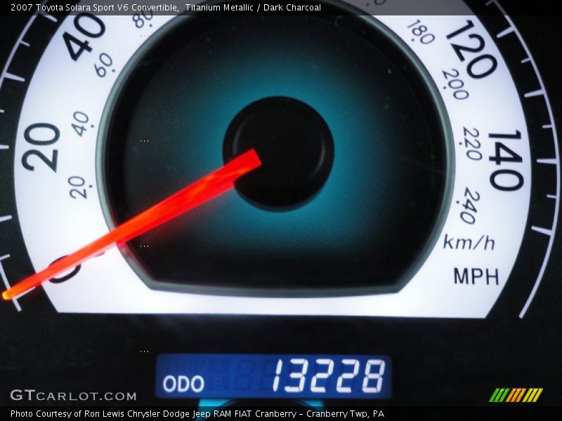 Titanium Metallic / Dark Charcoal 2007 Toyota Solara Sport V6 Convertible