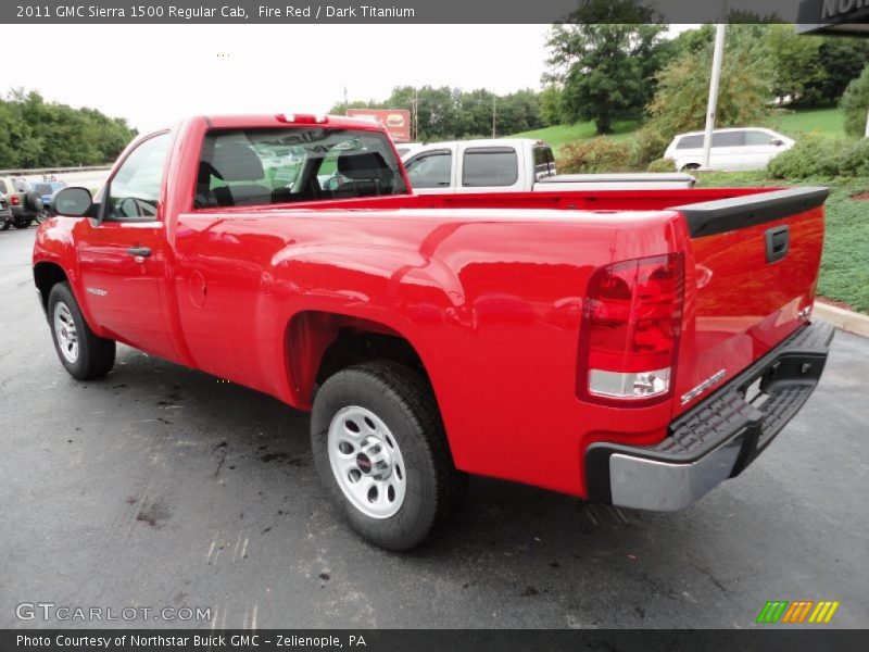 Fire Red / Dark Titanium 2011 GMC Sierra 1500 Regular Cab