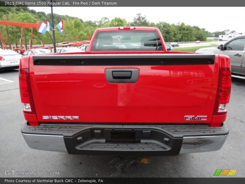 Fire Red / Dark Titanium 2011 GMC Sierra 1500 Regular Cab