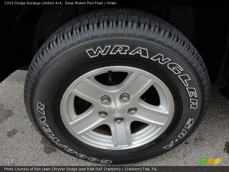 Deep Molten Red Pearl / Khaki 2004 Dodge Durango Limited 4x4