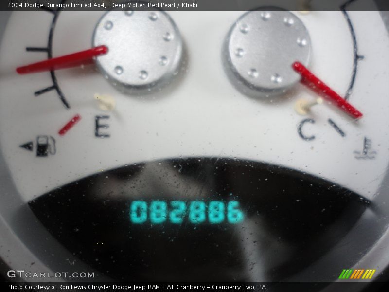 Deep Molten Red Pearl / Khaki 2004 Dodge Durango Limited 4x4