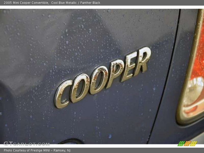 Cool Blue Metallic / Panther Black 2005 Mini Cooper Convertible